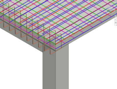 Erzeugte Stabstahlbewehrung 3D (gefiltert)